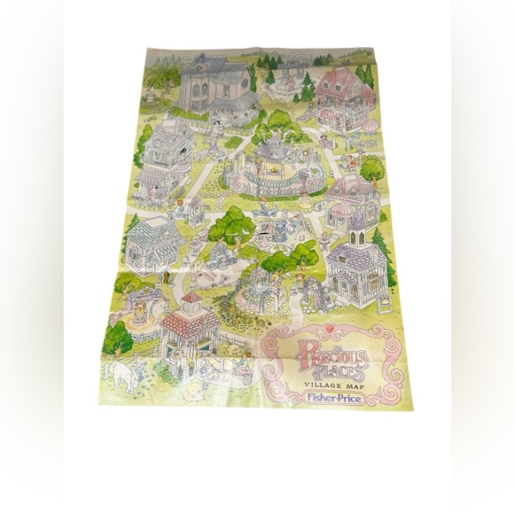 Vintage Fisher Price Precious Places Toy Lot: Houses, Figures, Accessories - Picture 12 of 15